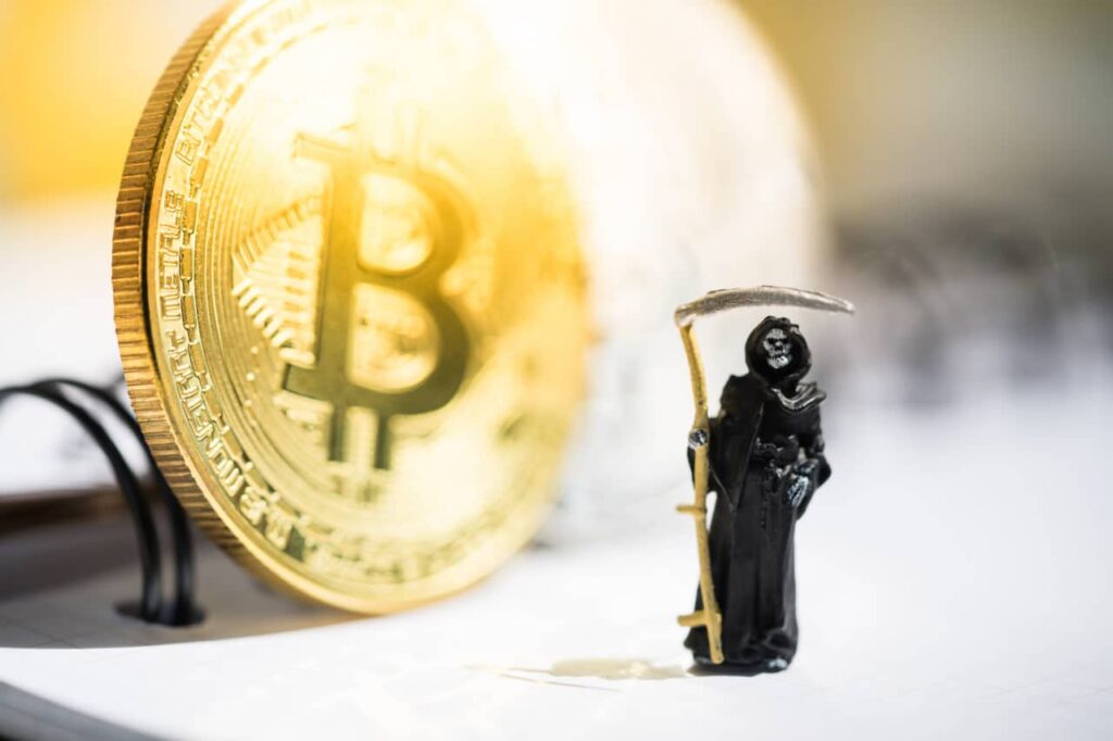 Imminent Death Cross forms for Bitcoin