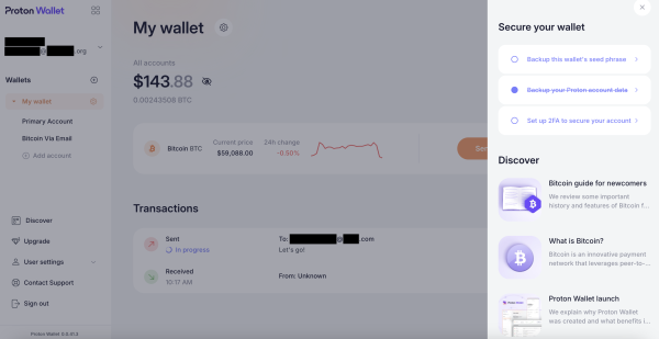 Proton Wallet Review: A Bitcoin Software Wallet That Simplifies Transactions13