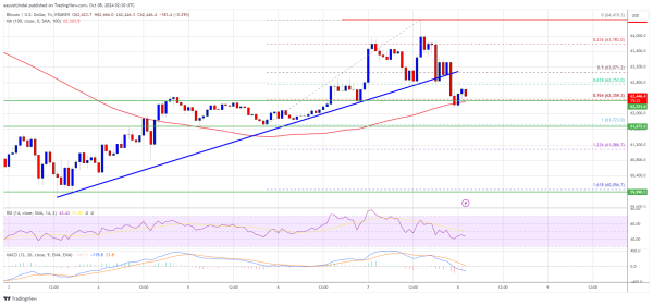Bitcoin Price Pulls Back: Can It Recover After Correcting Gains?0