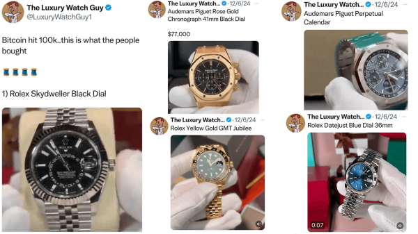 From Crypto Gains to Timeless Treasures: Bitcoiners Embrace Luxury Watches0