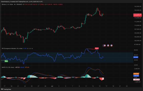 Bitcoin (BTC) Price Prediction for July 17, 20252