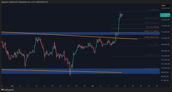Bitcoin Price Analysis: Is a Correction Coming or Will BTC Break $120K Next?1